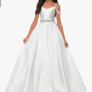 Girls formal white dress